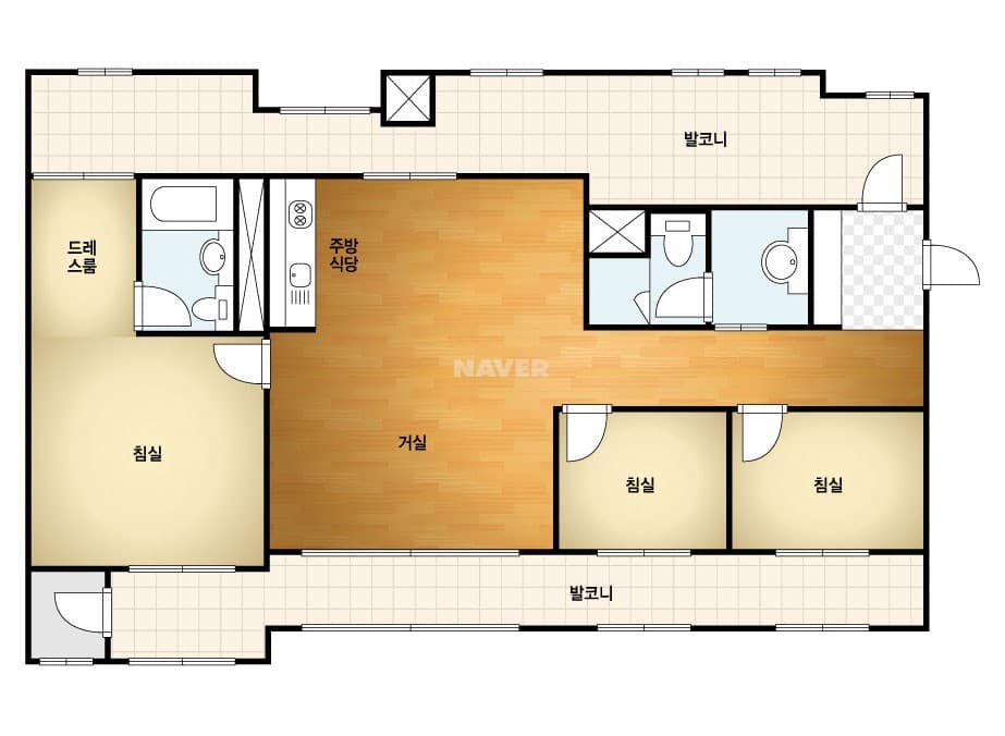 검단신도시푸르지오더베뉴 84C 평면도